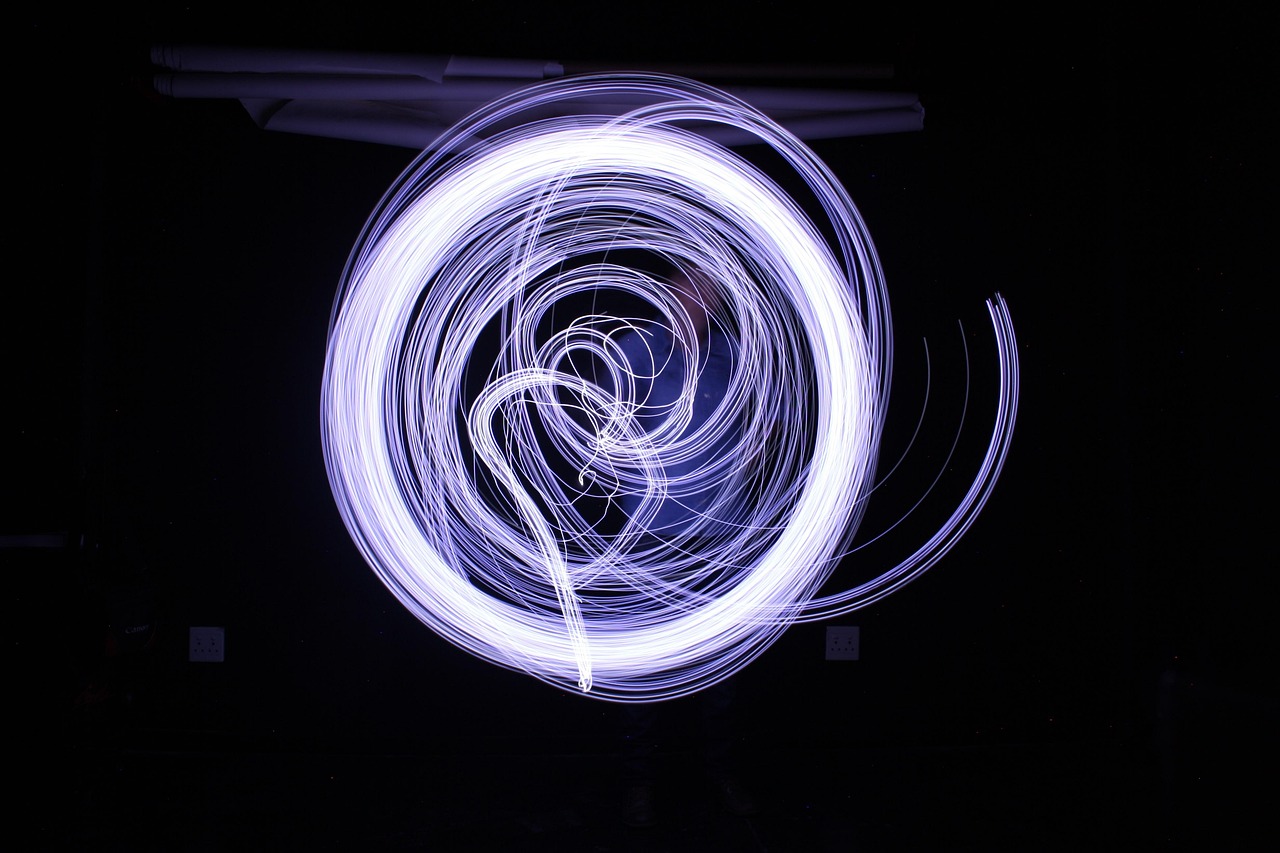 Light, long exposure, painting in Long Beach, CA